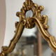 Classic oval gold mirror 75x42cm
