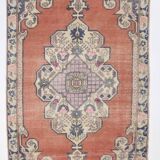 4x7 Brunt Red Oriental Handmade Vintage Rug, 142x224Cm SK 6770