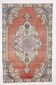 4x7 Brunt Red Oriental Handmade Vintage Rug, 142x224Cm SK 6770