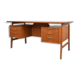 Mid-century danish teak desk model 75 form Omann Jun, 1950s