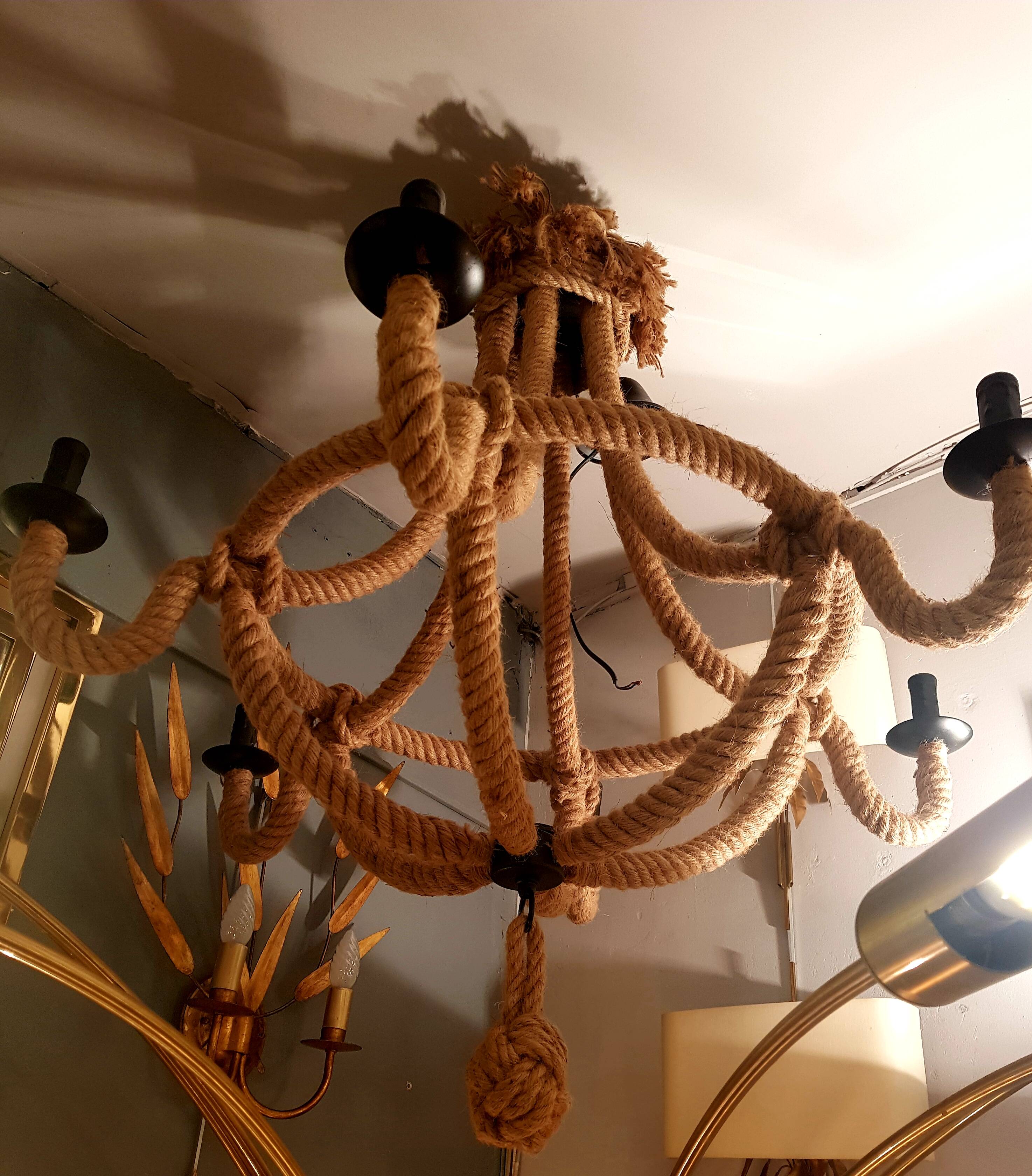 Rope chandelier