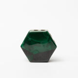 Porte-crayon en malachite et laiton (années 70)