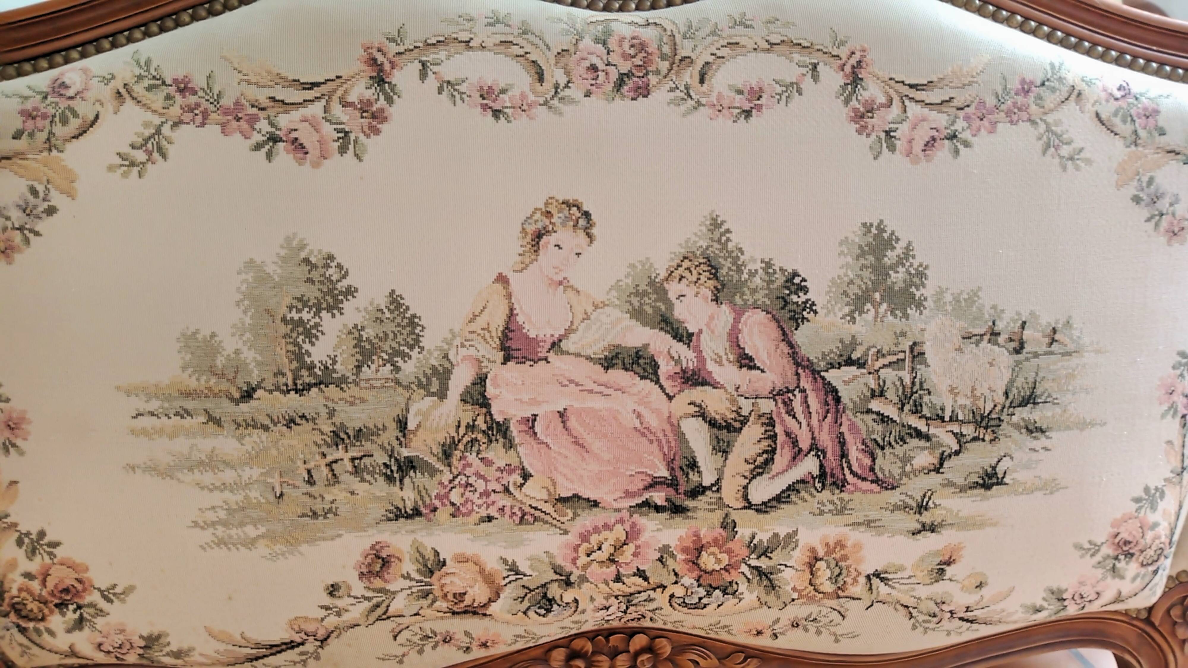 Lit corbeille style Louis XV
