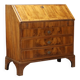 Antique walnut and walnut burl commode, poplar, Italy, 18th century.