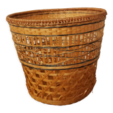 Corbeille ou cache pot en rotin