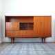 Sideboard library in Scandinavian style made of teak.