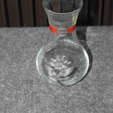 Vase avec fleur en étain