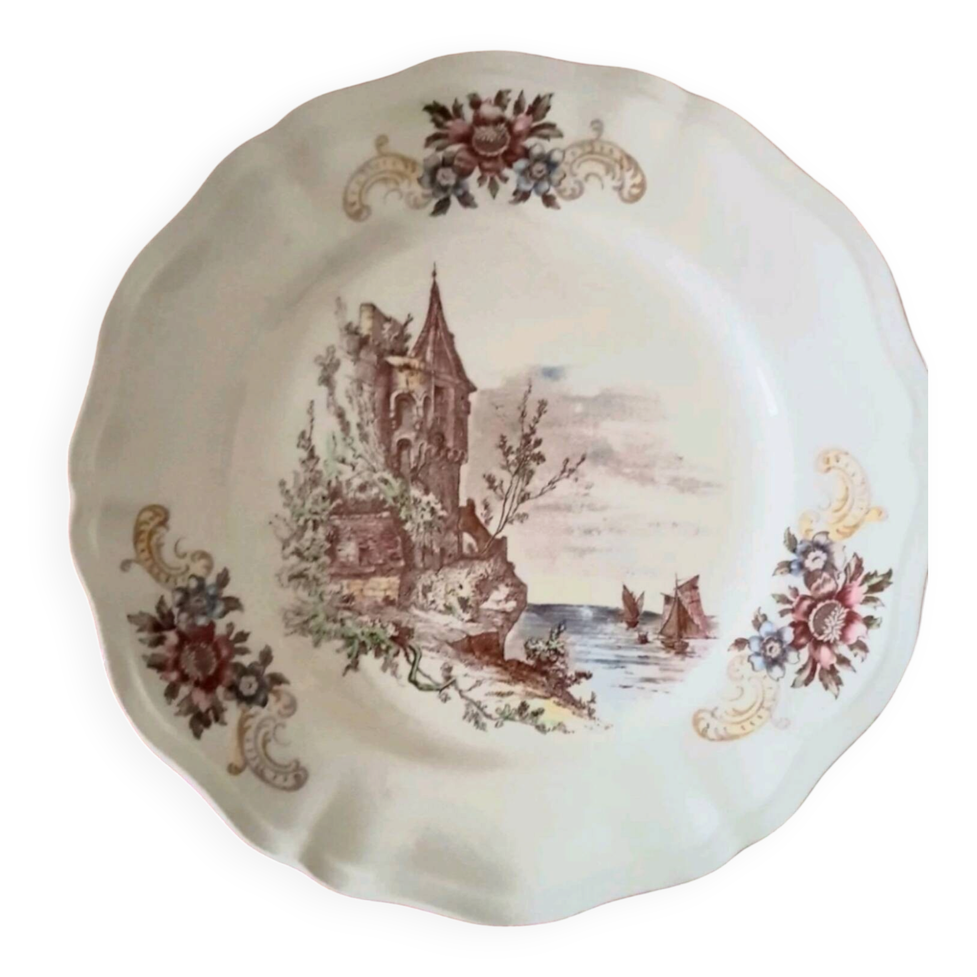 Set of 2 Sarreguemines Balmoral plates