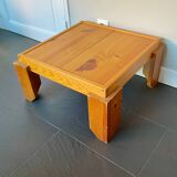 Table basse vintage pin massif