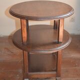Side table with 3 oak levels