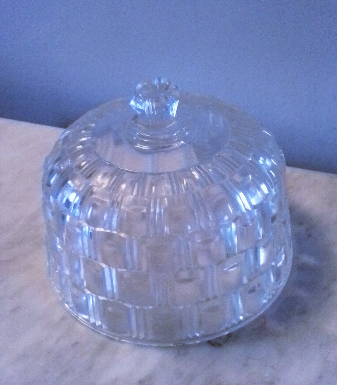 Bell glass transparent Relief Cap Deco Desserts cheese