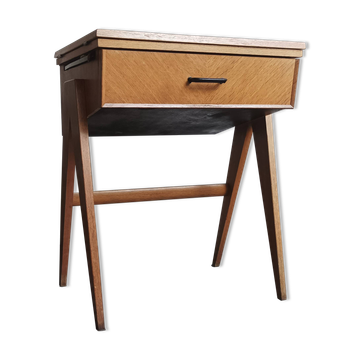 Side table with compass legs from the 50s/60s.