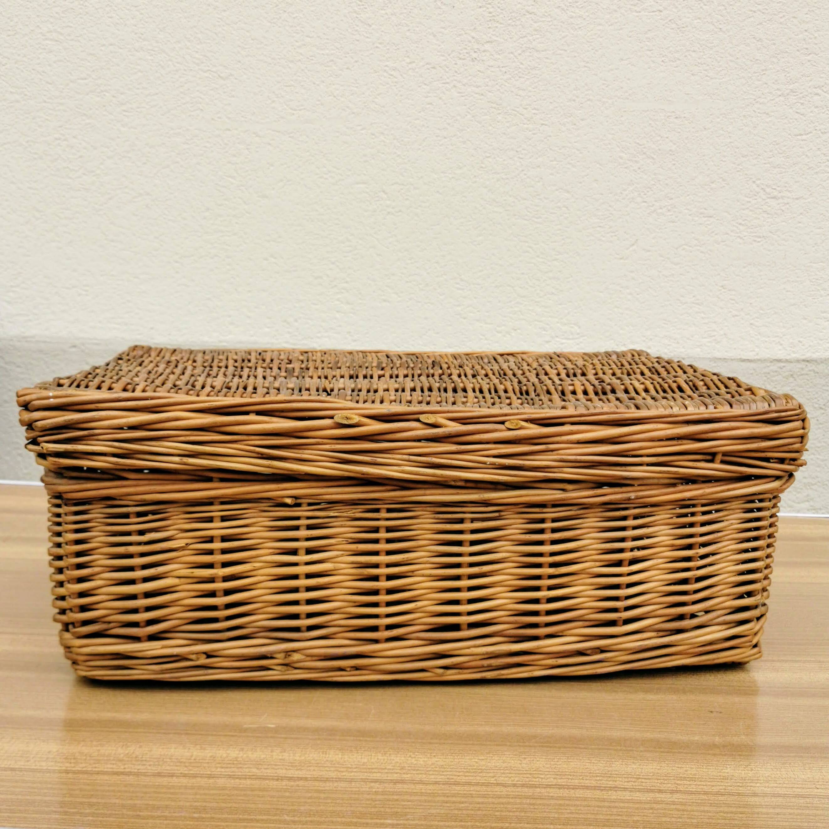 Wicker suitcase