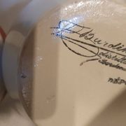 Trois carafes en grès vernissé Bardinet distillateur Bordeaux