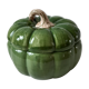 Empty pumpkin green ceramic pocket 60s-70s