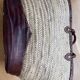 Straw and leather basket