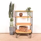 Industrial trolley cart shelving unit