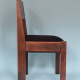 Oak Art Deco Design Chairs By J.A. Muntendam For L.O.V. Oosterbeek 1920s Set of 2