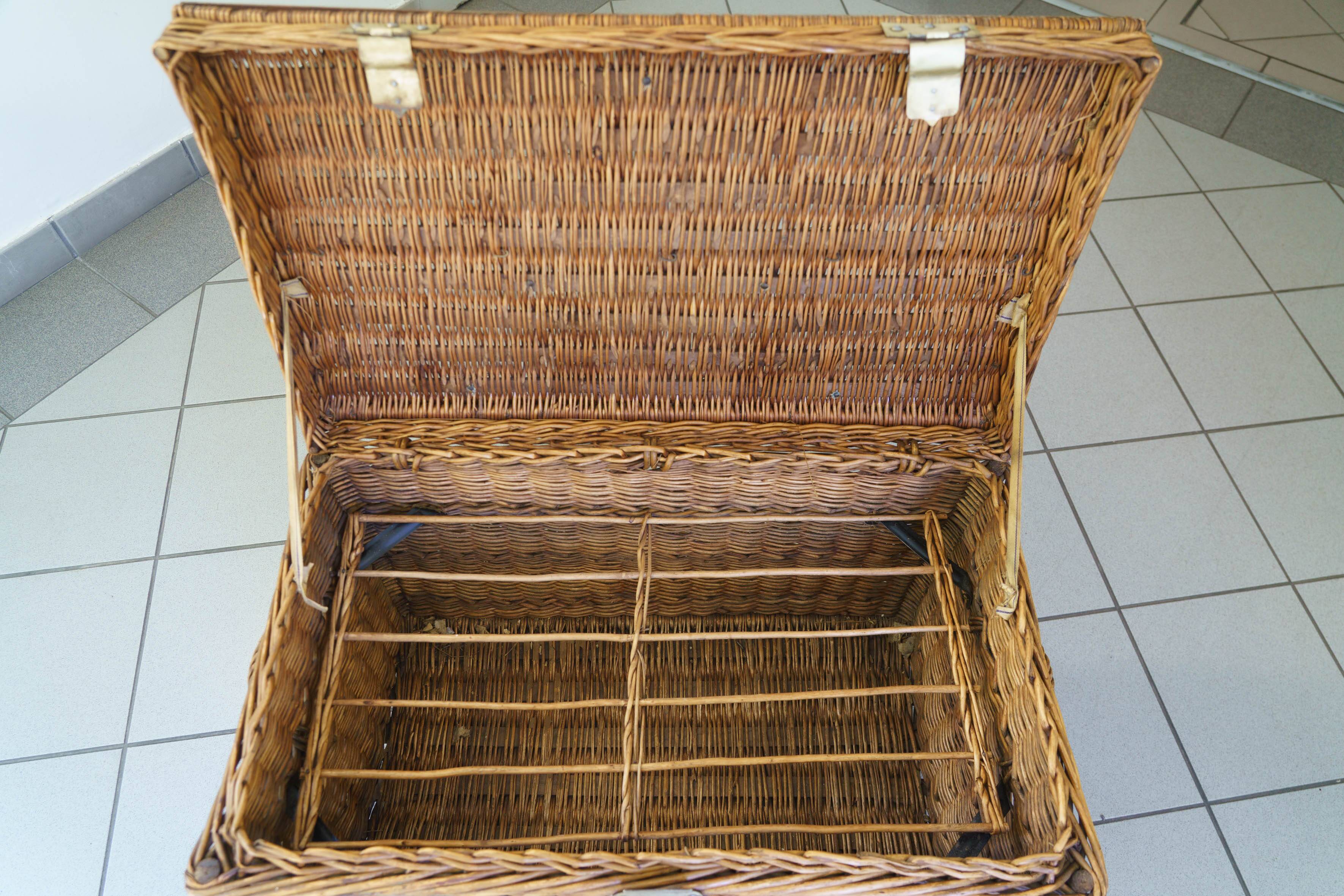 early 20th century wicker trunk
