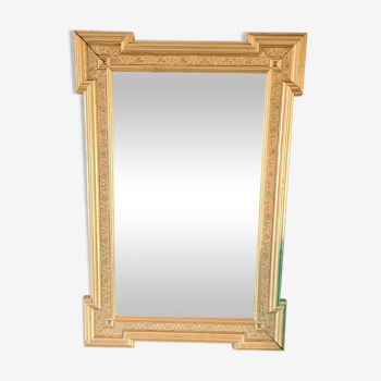 Old mirror beveled gold