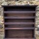 Antique wooden plate rack cupboard.