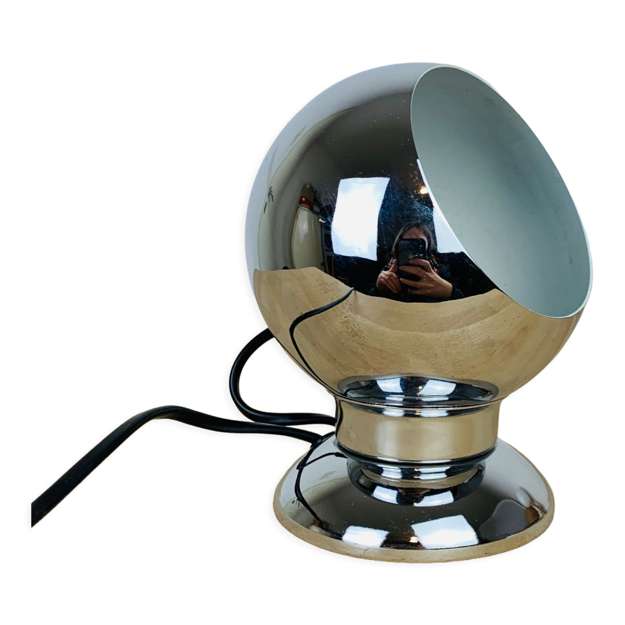 Eyeball spot lamp chrome 70s space age