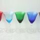 Set de 5 verres calices colorés