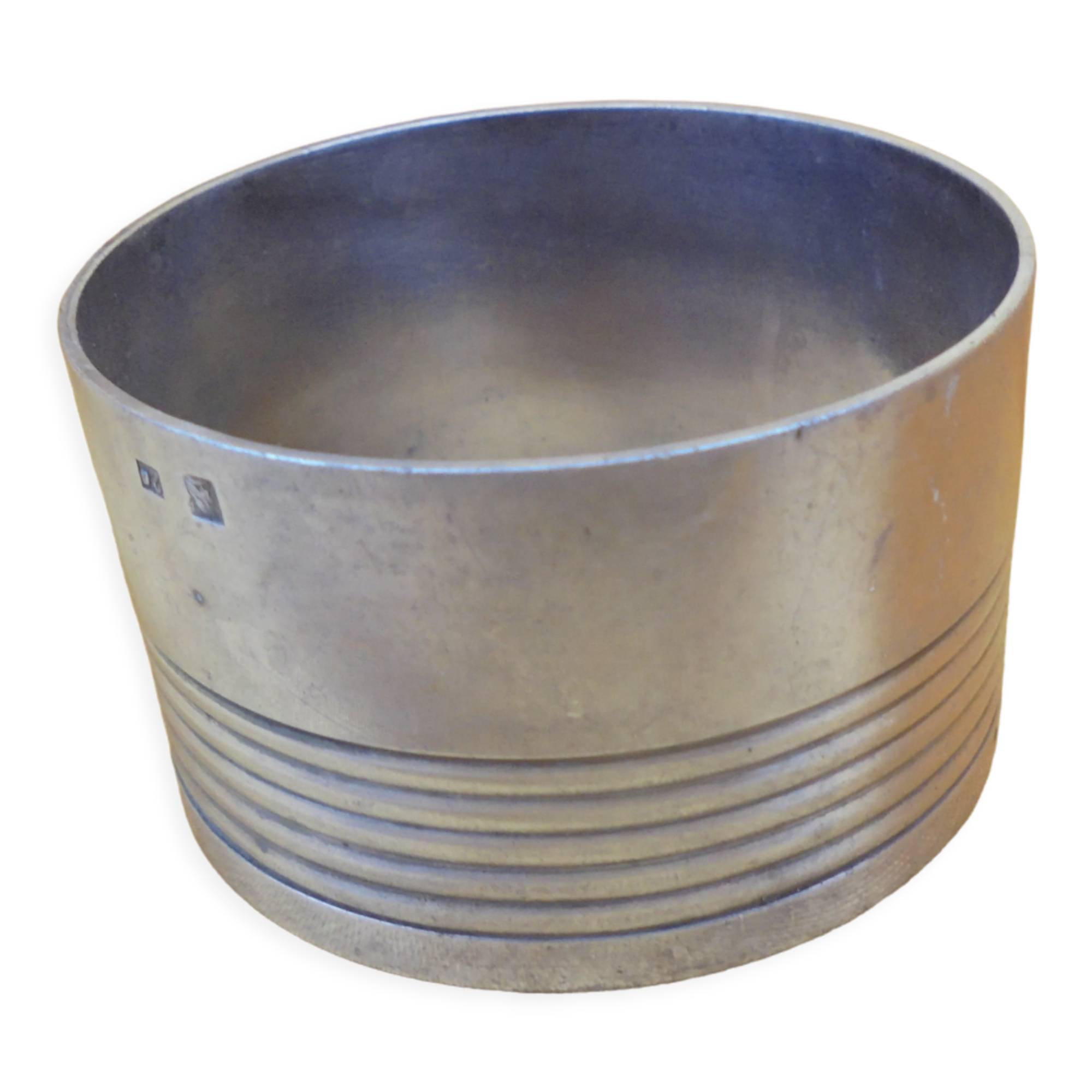 Old silver metal towel ring