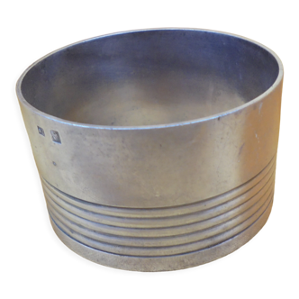 Old silver metal towel ring