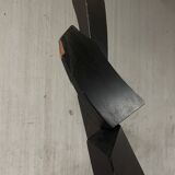 Large abstract sculpture in painted wood