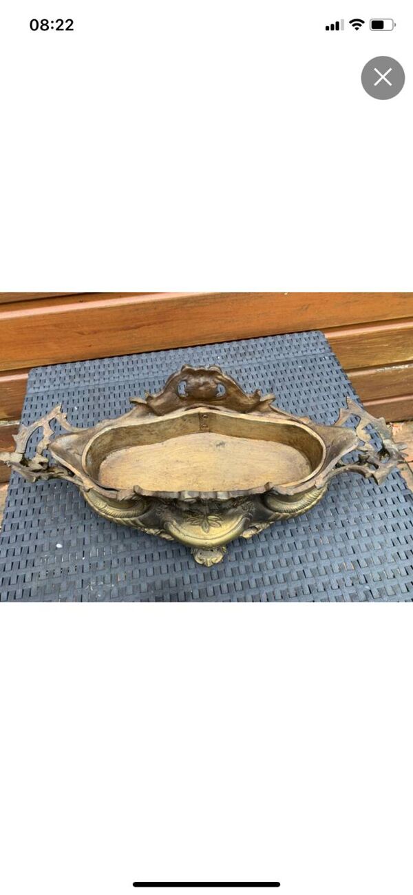 Jardiniere/centre de table style louis xv en bronze fin 19 eme siecle