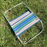 Chaise de plage , camping années 70