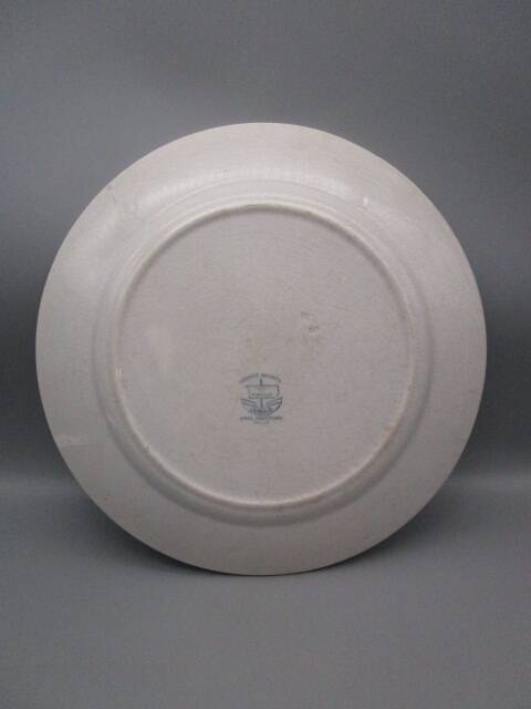 Antique serving dish in creil montereau earthenware, mignon model.