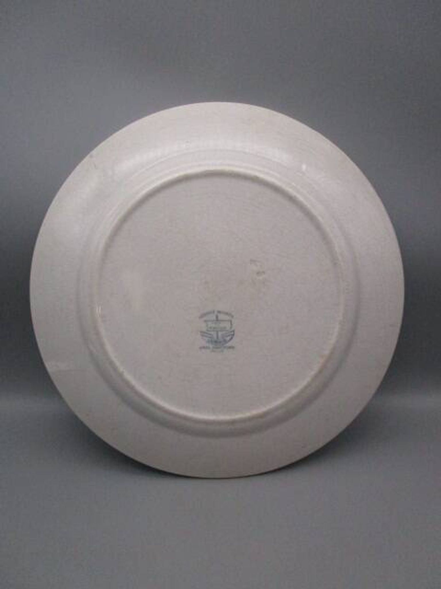 Antique serving dish in creil montereau earthenware, mignon model.