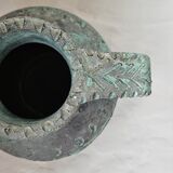 Raw terracotta amphora