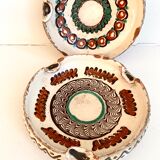 Two ceramic ashtrays from Horezu, 1950
