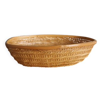 Wicker woven basket