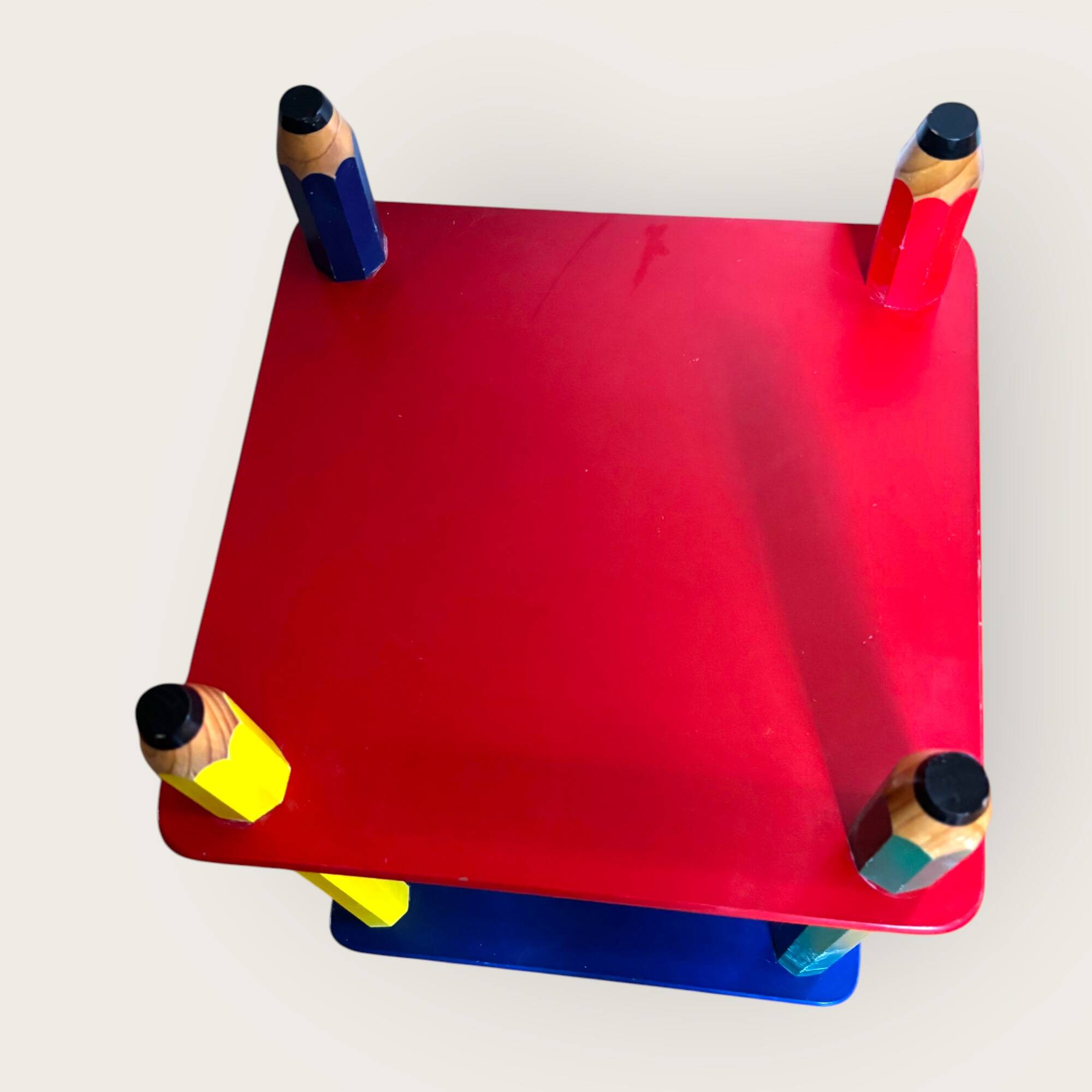 Post-modern table "Crayons de couleur" by Pierre Sala, design France