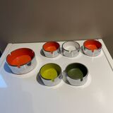 Set of 6 Isamu Kenmochi 70 Ashtrays