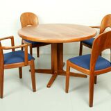 Mid Century Modern E. Valentinsen style Danish Teak Expandable Dining Table