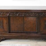 Brown oak sideboard, 1890s