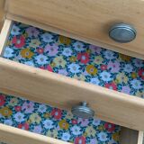 Armoire parisienne asymétrique bois brut 1950