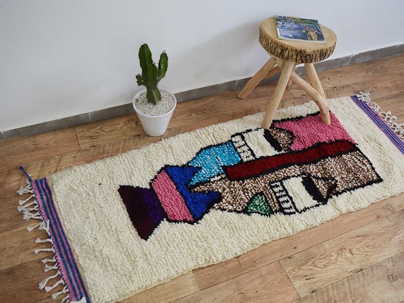 Moroccan carpet 173x63cm