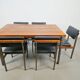 Pali Dining Chairs and Table by Louis van Teeffelen for Wébé, 1960s, Set of 6
