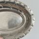 Antique hollow silver-plated metal dish