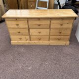 Vintage pine enfilade sideboard with tablet