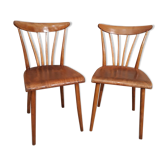 Paire de chaises "bistrot" style moderniste