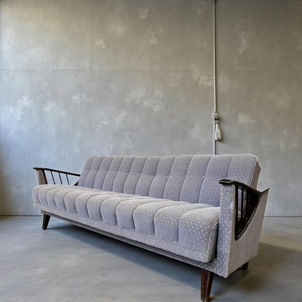 Canapé vintage gris / canapé / lit