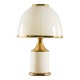 Rare lampe en verre Murano et laiton Romeo Rega, Italie années 1980