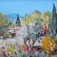 Mediterranean landscape oil on canvas (XXth)
